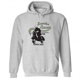 Scooter Racer Racing Championship Unisex Classic Kids and Adults Pullover Hoodie For Riders								 									 									